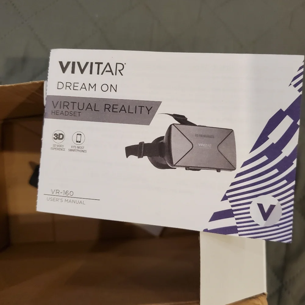 Vivitar Dream On Virtual Reality Headset - Black NWT